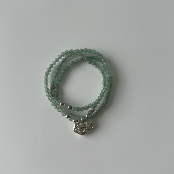 Emerald crystal necklace/bracelet - Picture 3 of 3